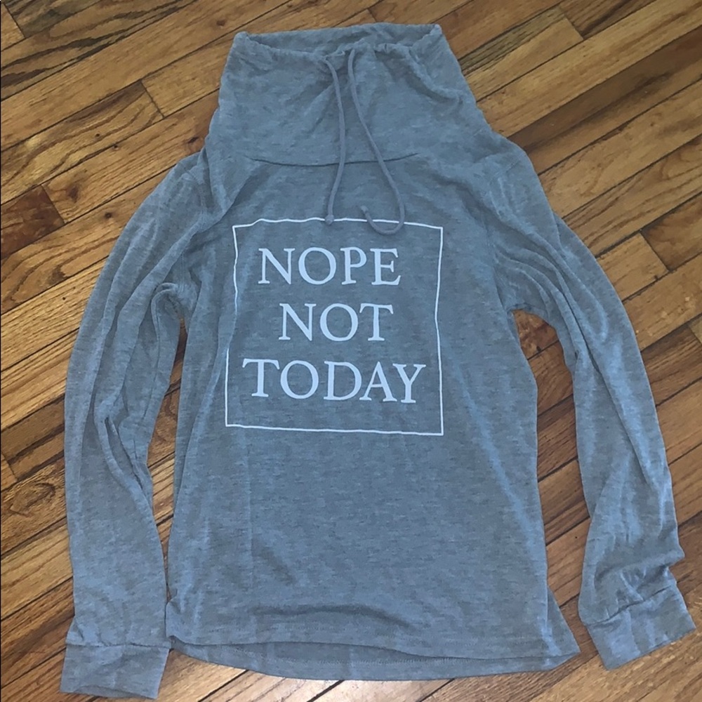 Turtle neck sweatshirt